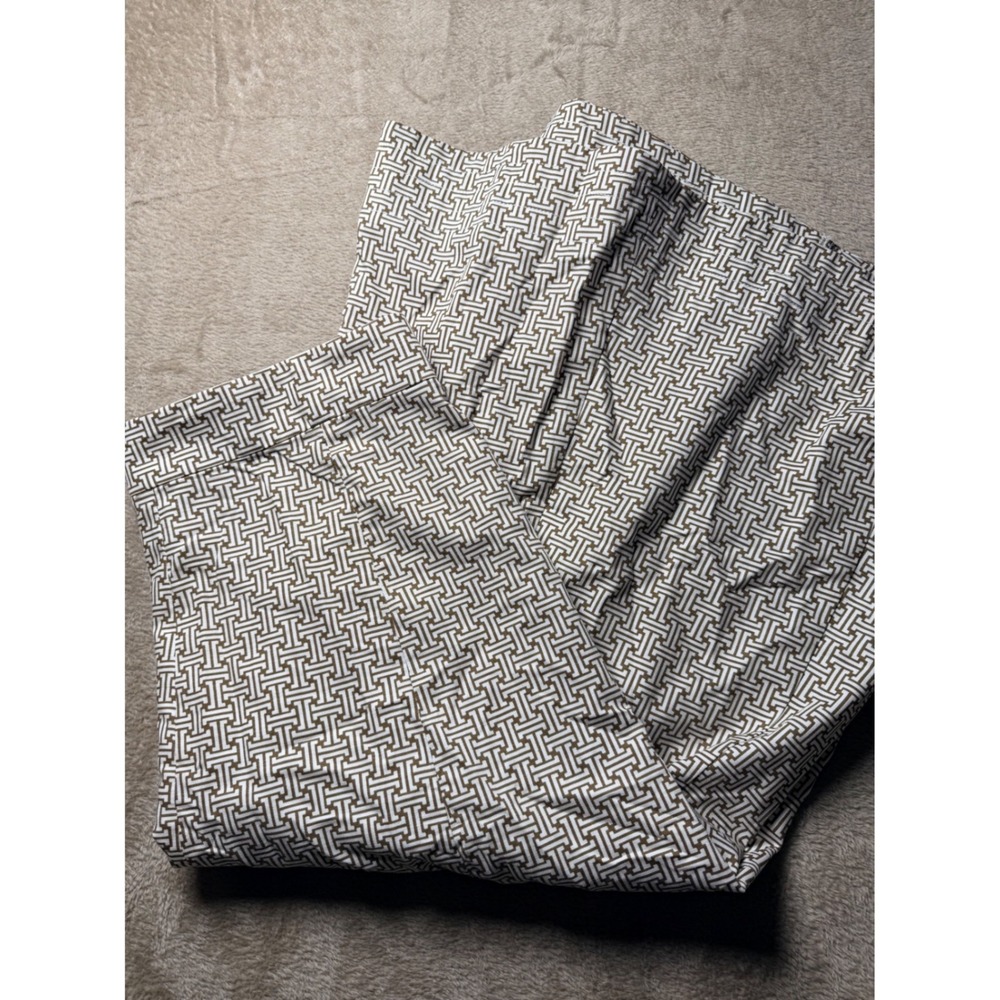 Ann Taylor Geometric Lattice Midi Skirt Womens Size 14 Office Minimalist Resort